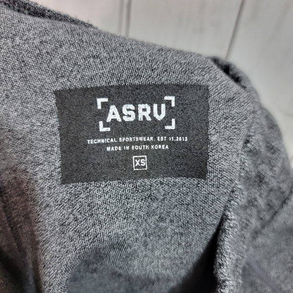 ASRV Men's Sweatpants Joggers Heathered Dark Gray Drawstring Pockets Size XS. Ex - Picture 6 of 7